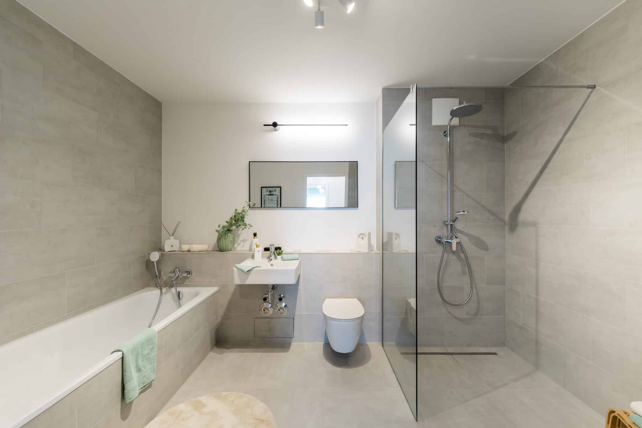 Badezimmer mit hochwertiger Austattung