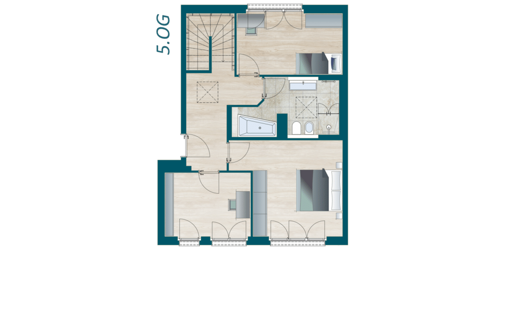 Grundriss der Eigentumswohnung Sinfonie Nr. 7, 5. OG